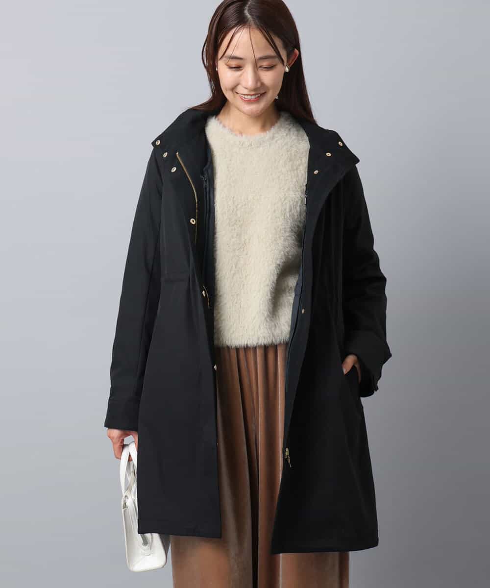 ダウンライナー付きマルチwayモッズコート/撥水加工(ダウンジャケット