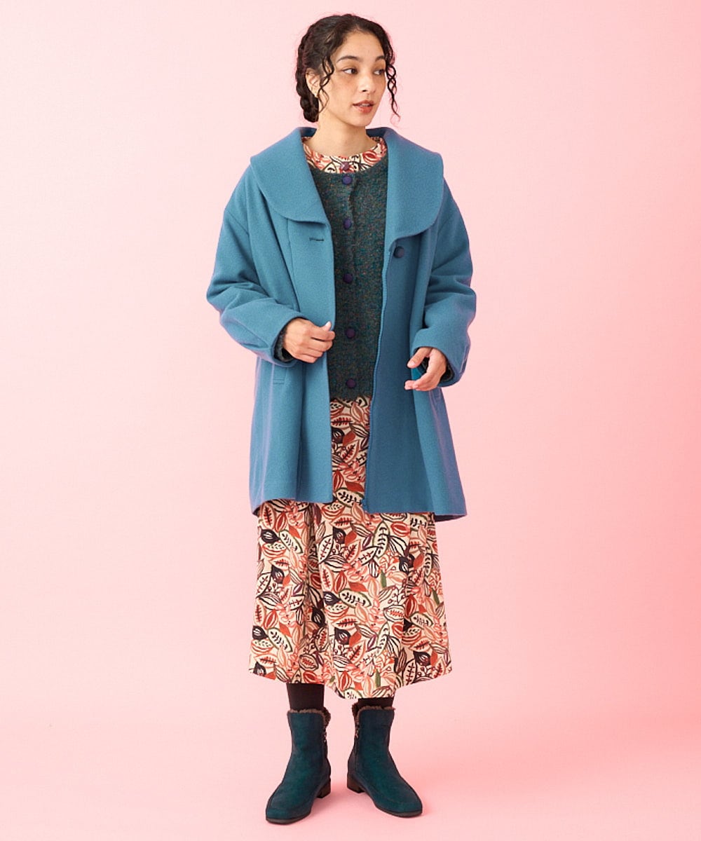 メルトン ショールカラーミドルコート(その他のコート・ブルゾン