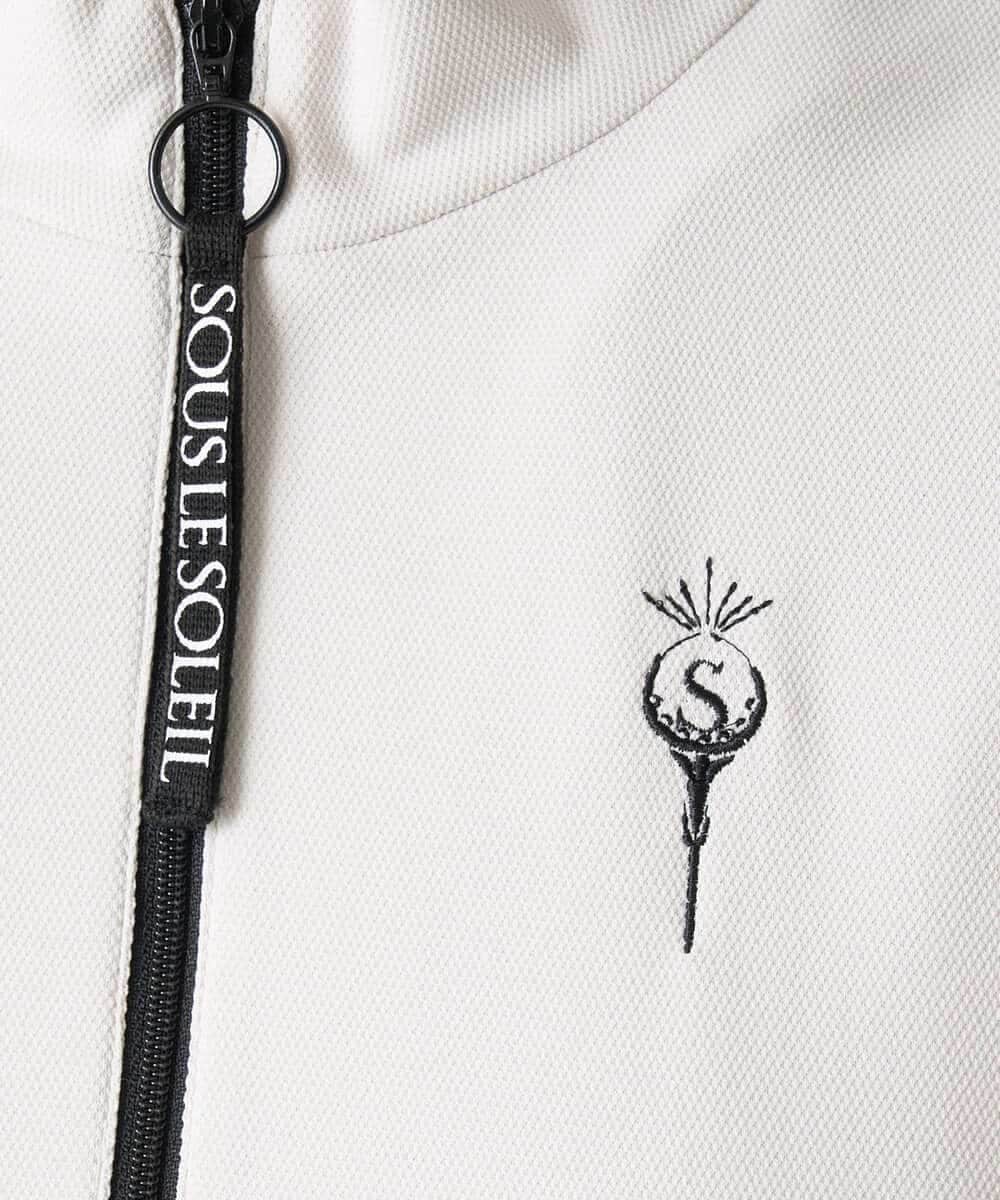 レディースゴルフウエア ハーフZIPモックネックワンピース(ワンピース