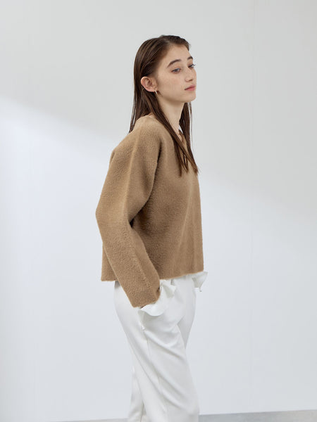 フェレットタッチWフェイスボクシーニット≪手洗い可能≫ | QUEENS