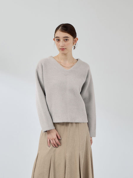 フェレットタッチWフェイスボクシーニット≪手洗い可能≫ | QUEENS