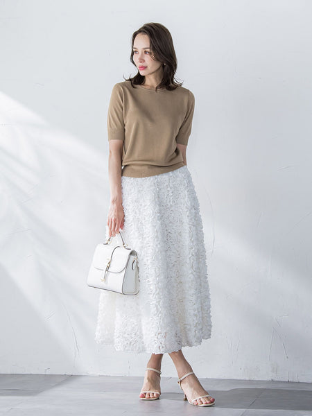 フラワーチュールスカート | Viaggio Blu（ビアッジョブルー