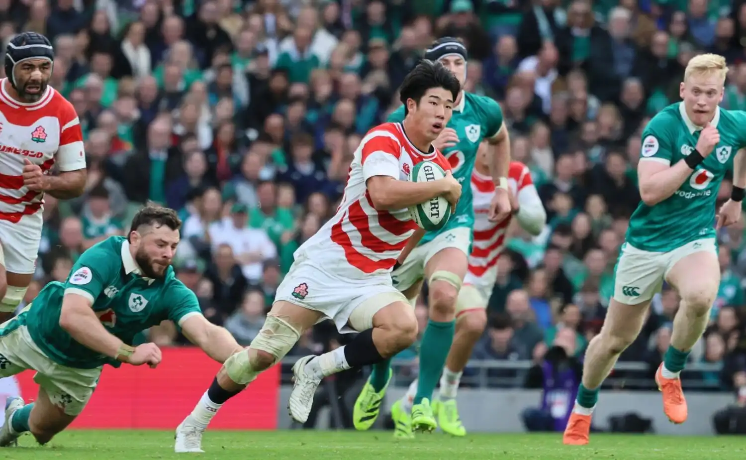 ラグビー日本代表、欧州遠征第2戦でアイルランドに完敗