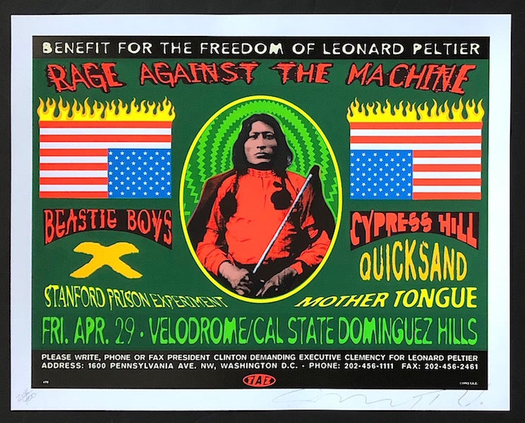 1994 Rage Against The Machine - Dominguez Hills Silkscreen Concert