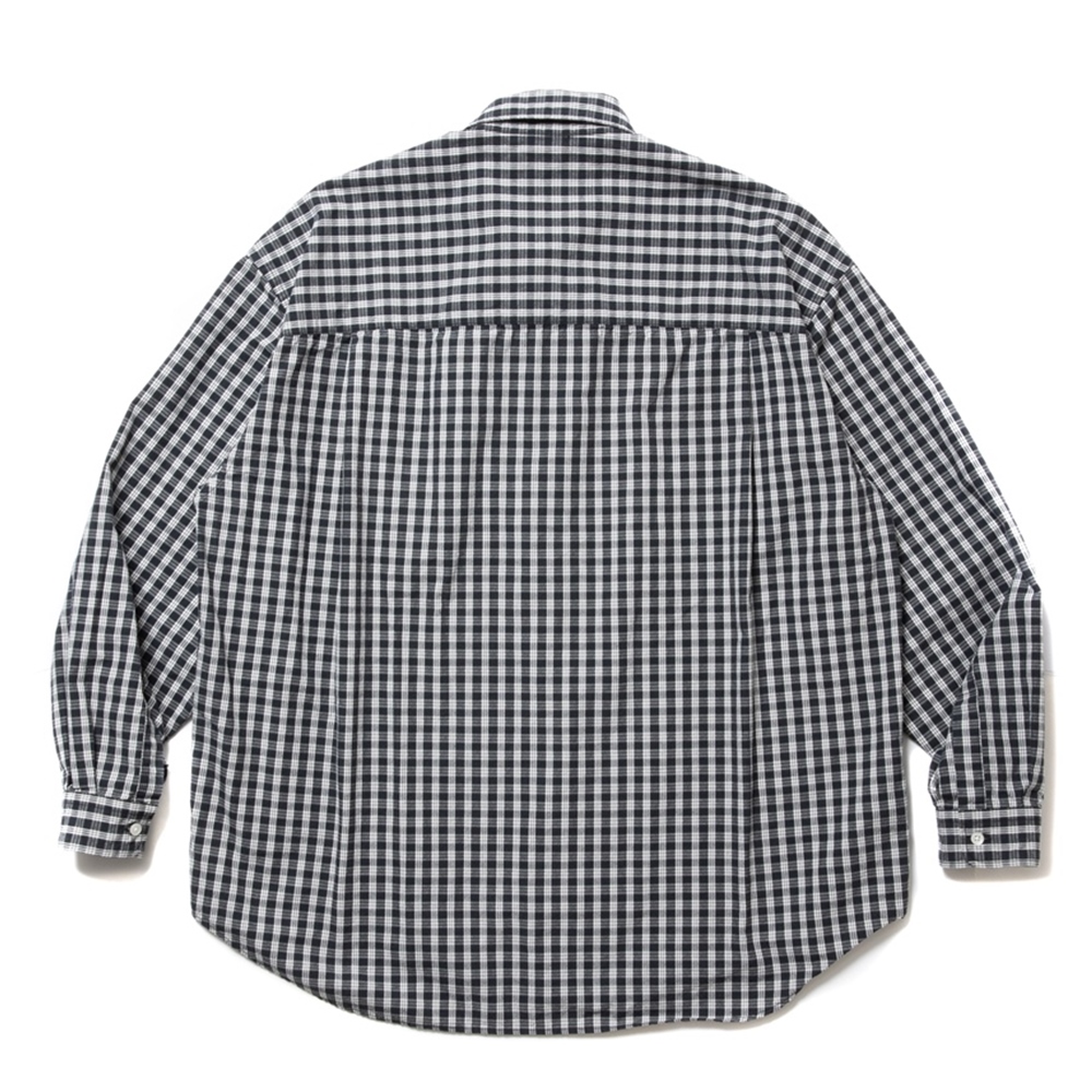 COOTIE PRODUCTIONS/Dobby Check L/S Shirt（Black）［ドビーチェック