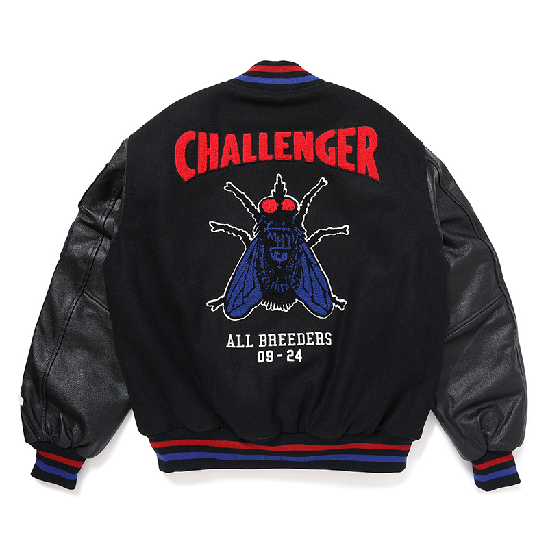 CHALLENGER/15th VARSITY JACKET（BLACK）［15周年ヴァーシティJKT-24