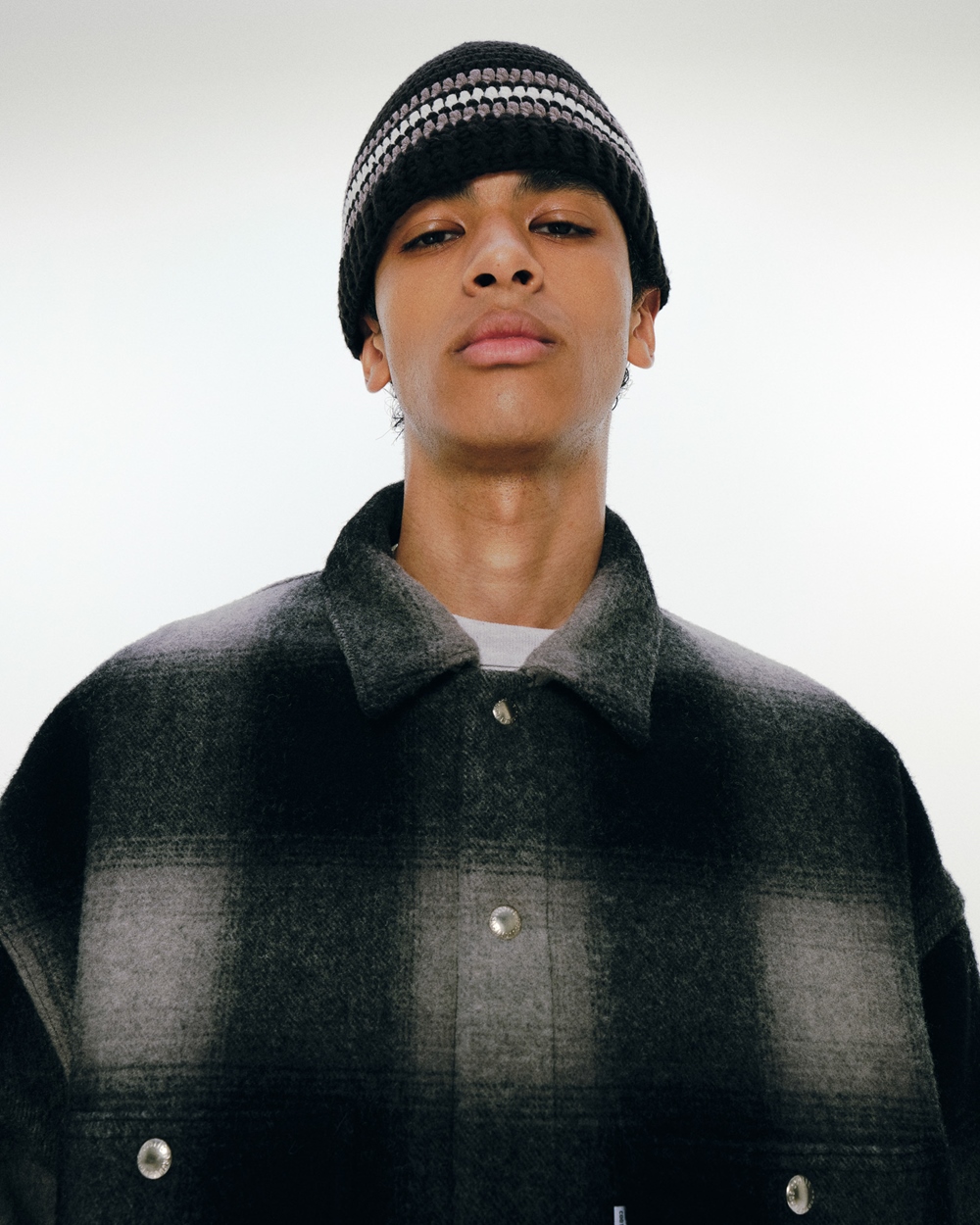 COOTIE Jacquard Cuffless Beanie（Black） Jacquard Cuffless Beanie