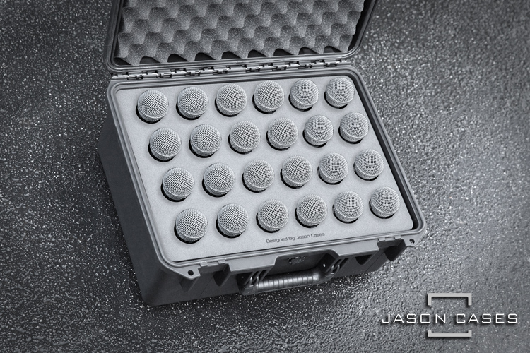 Shure SM57/SM58 24-Microphone case - Jason Cases