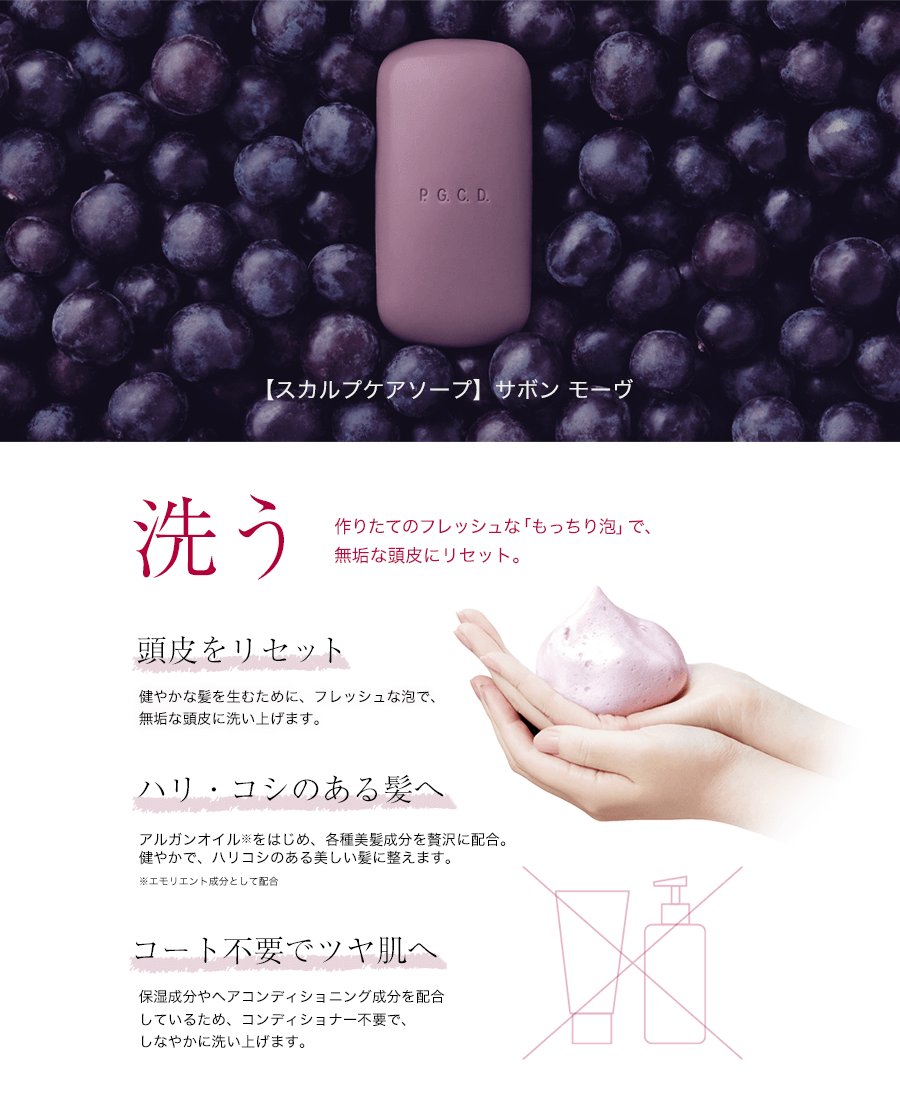 サボン モーヴ 145g×2個[オーロジエ30mL付]｜ヘア・スカルプケア｜JBIG