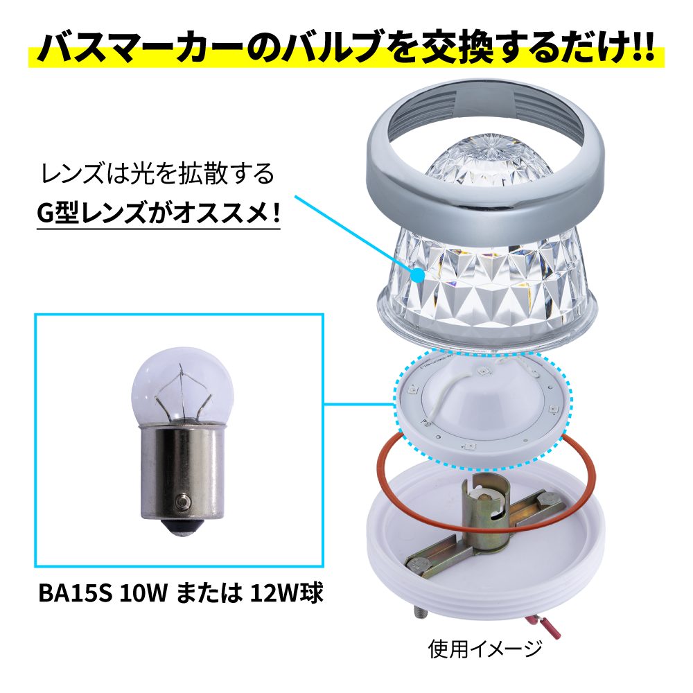 LEDハイパワーマーカーランプユニット ゆっくり点滅タイプ | 株式会社