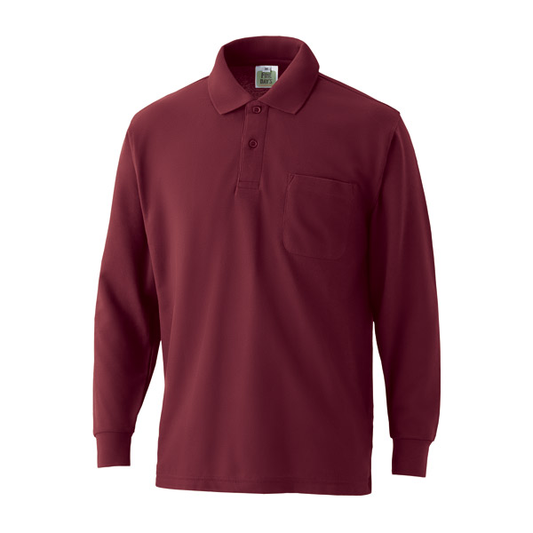 VP-902】 5.0オンス 綿混 長袖ポロシャツ(左胸ポケット付き
