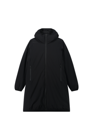 Reversible Sava Hooded Parka Black | Jackets | Jeanne Baret
