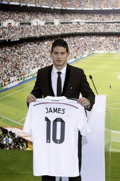 サッカーの昨季欧州チャン…：コロンビアのエース ハメス・ロドリゲス