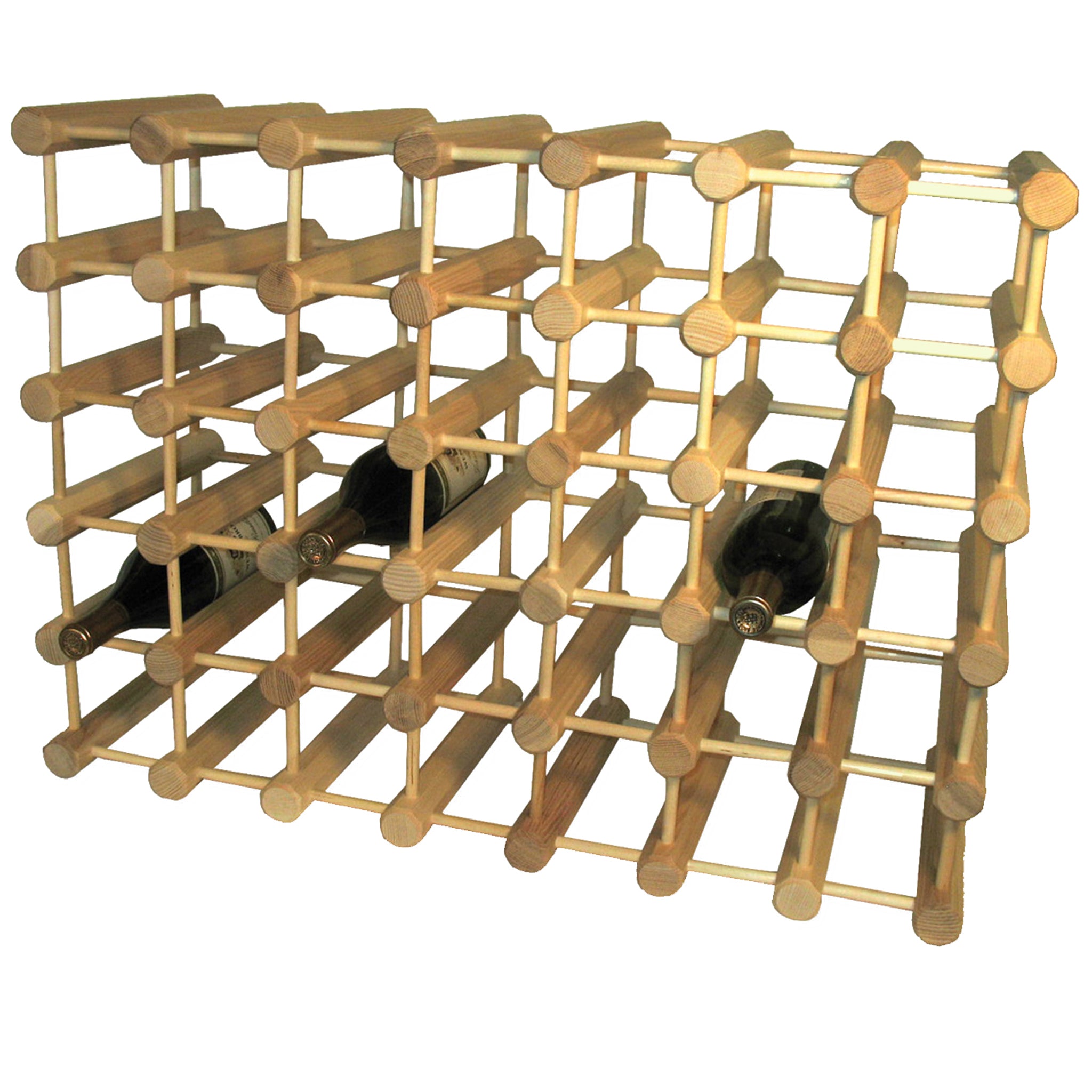 Modular Wooden Wine Rack in Ash, 40 Bottles | J.K. Adams – JK Adams
