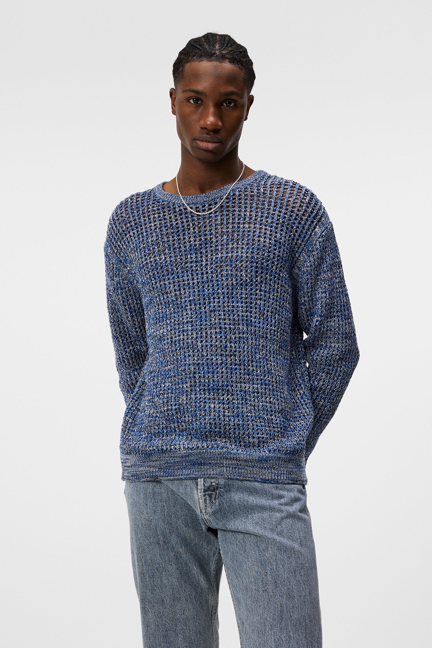 Glose Loose Knit Sweater / Bijou Blue – J.Lindeberg