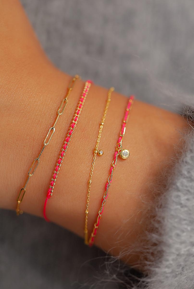 Redline ジュエリー Honoree チェーンブレスレットイエローゴールド