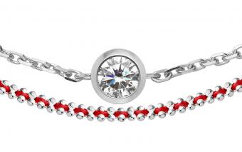 ダイヤモンドのブレスレットマルチスレッド：ブラジルの刺繍