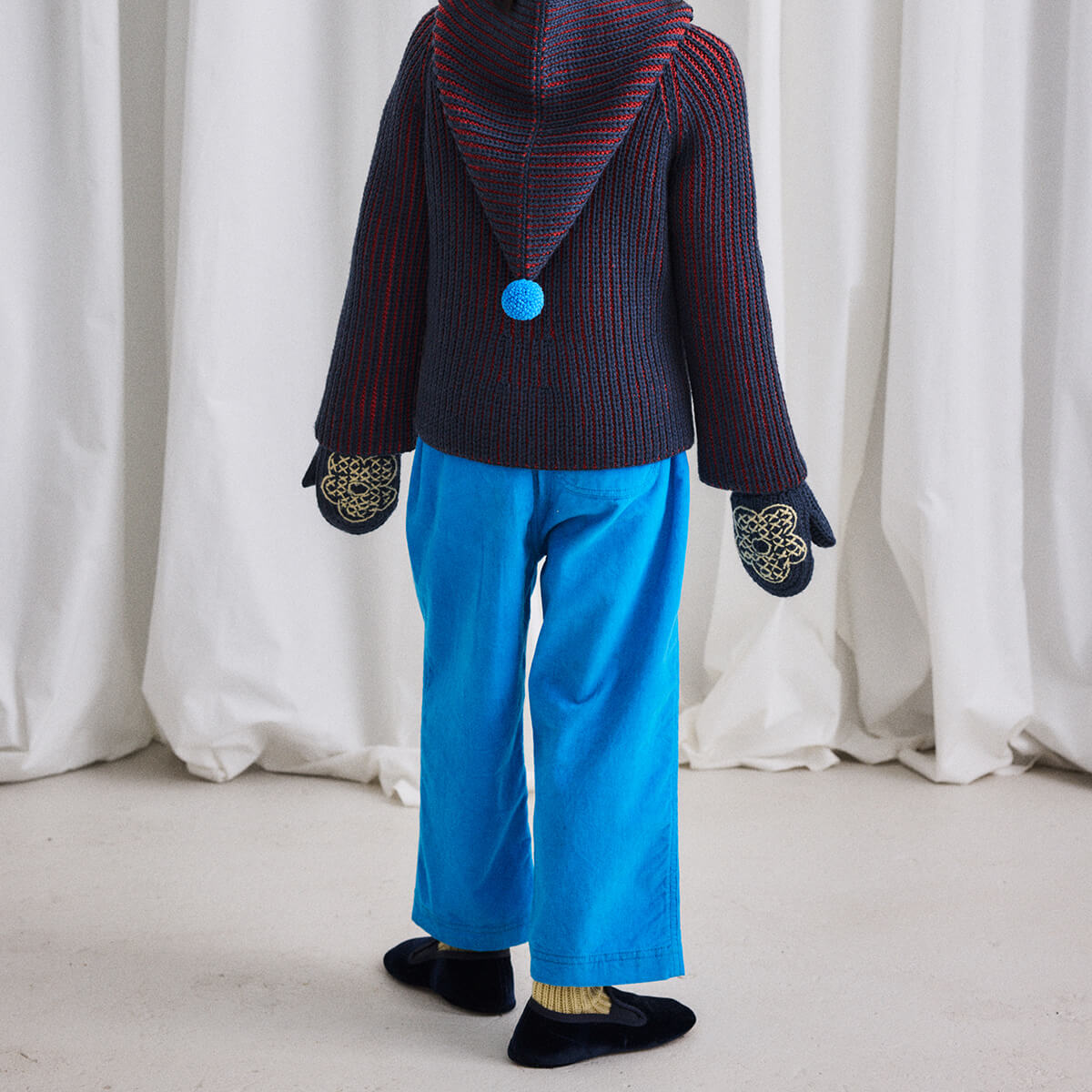 Corduroy Camp Pant in Cerulean by Misha & Puff – Junior Edition