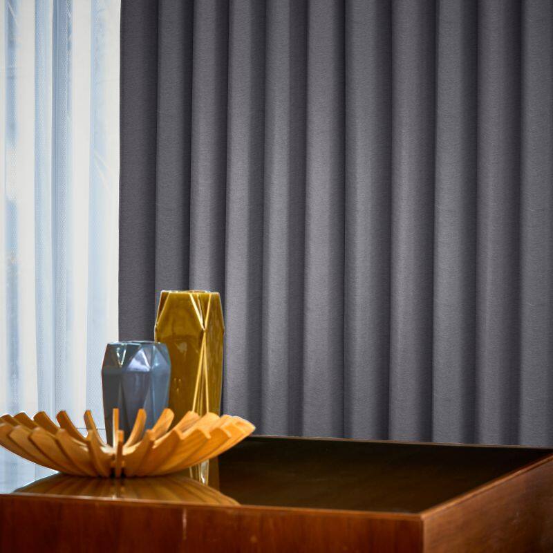 ローヌ カーテン JE-67229R ダークグレー ｜ジャストカーテン