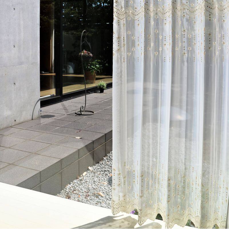 エリーゼ レースカーテン JE-92515 ホワイト ｜ジャストカーテン
