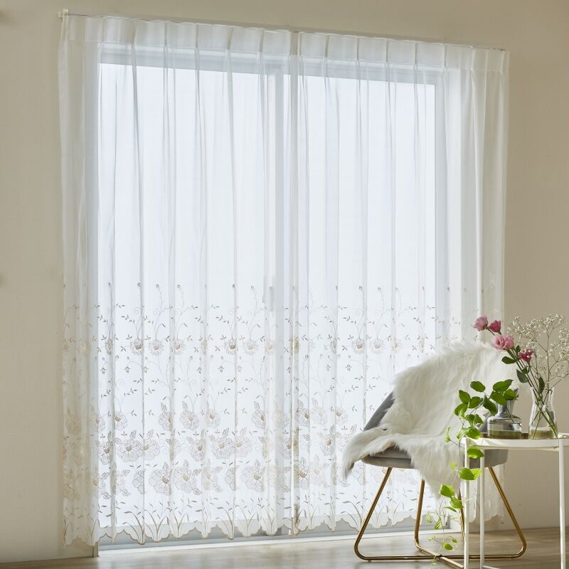 ブレア レースカーテン JE-92828 アイボリー ｜ジャストカーテン