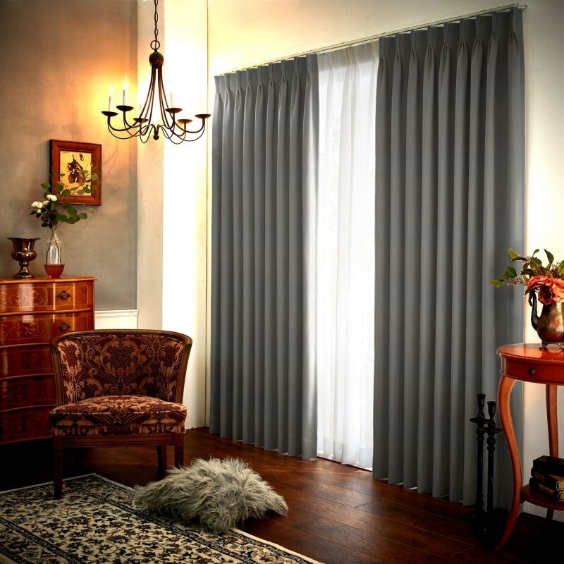 和 カーテン JF-94042R グレー ｜ジャストカーテン