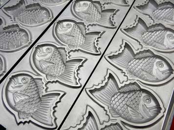 たい焼き機 5匹x2連 白