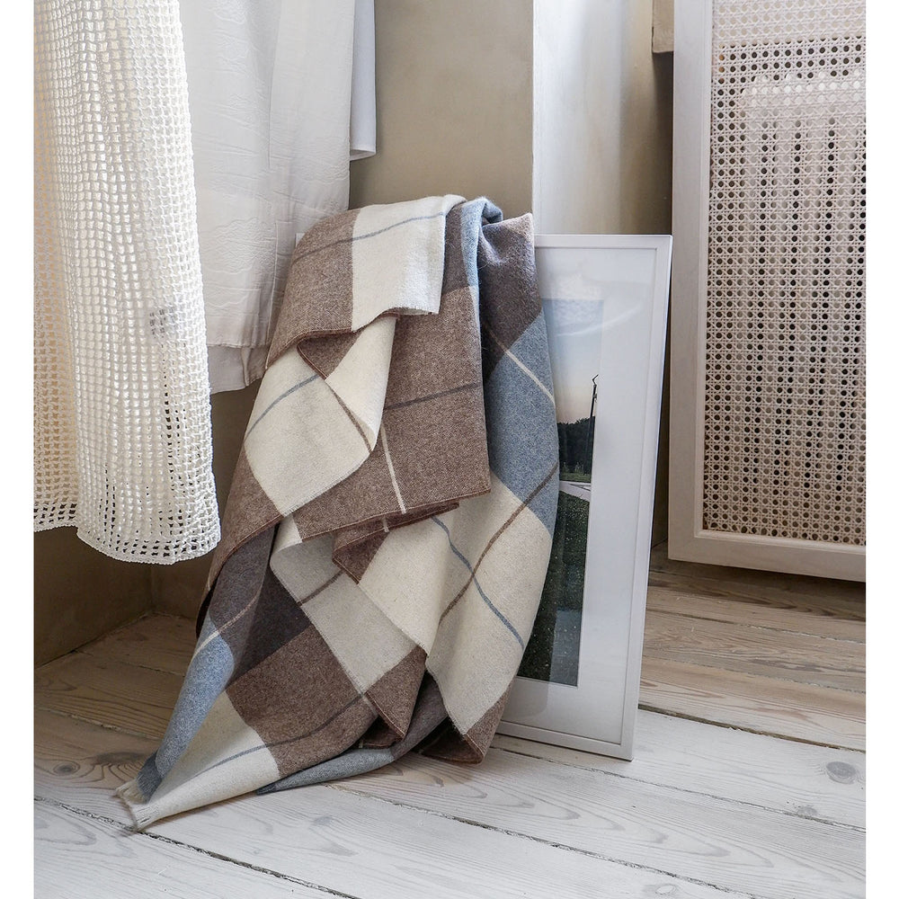 ELVANG(エルヴァン) アルパカ/ウールブランケット SCOTCH グリーン