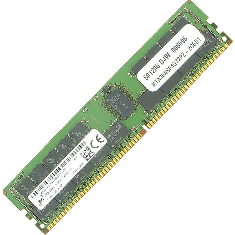 中古】DDR4-2666 32GB(16GB×2枚) Micron DDR4-2666 32GB(16GB×2枚