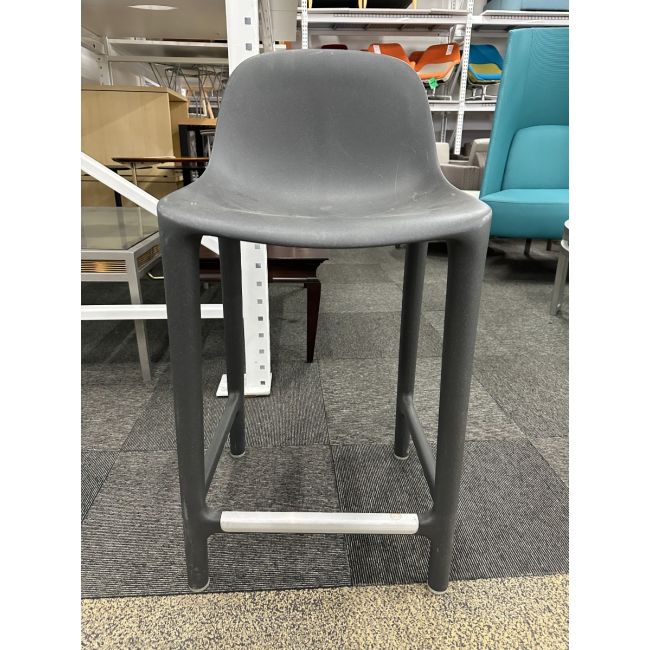 Emeco Broom Counter Height Stool (Dark Grey)