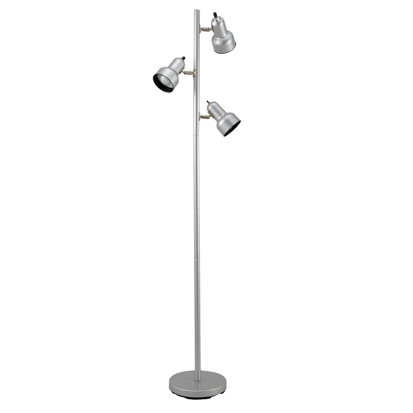 フロアースタンド3灯 シルバー [品番]04-2902｜株式会社オーム電機