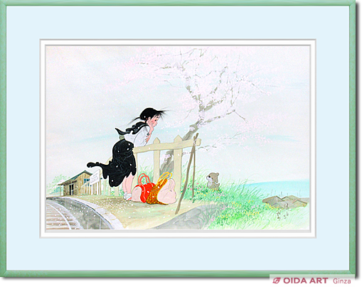 m3rkar1】美品 中島潔「夢もよう」「恋文」2点セット 木版画 m3rkar1