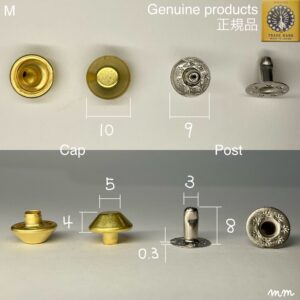 プリンカシメ (大) 真鍮無垢【Peacock】｜製品紹介｜レザー工具