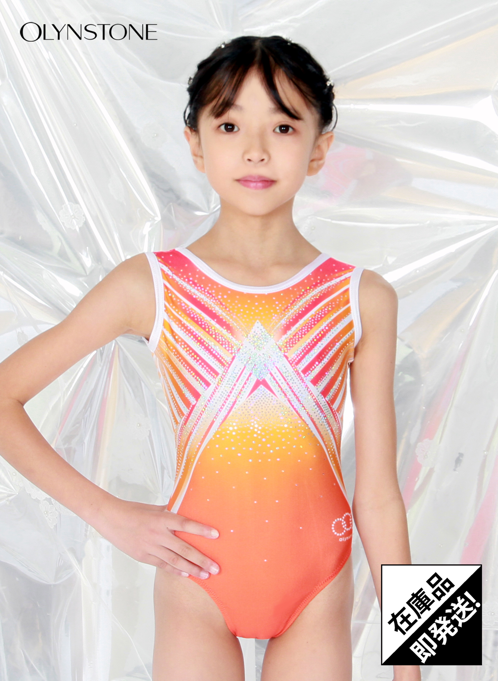 体操レオタード オリンストーン / 《 数量限定 》ノースリーブ女子体操