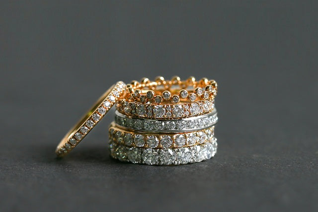 K18/Pt「テネル フルエタニティ」リング ー ピンクゴールド