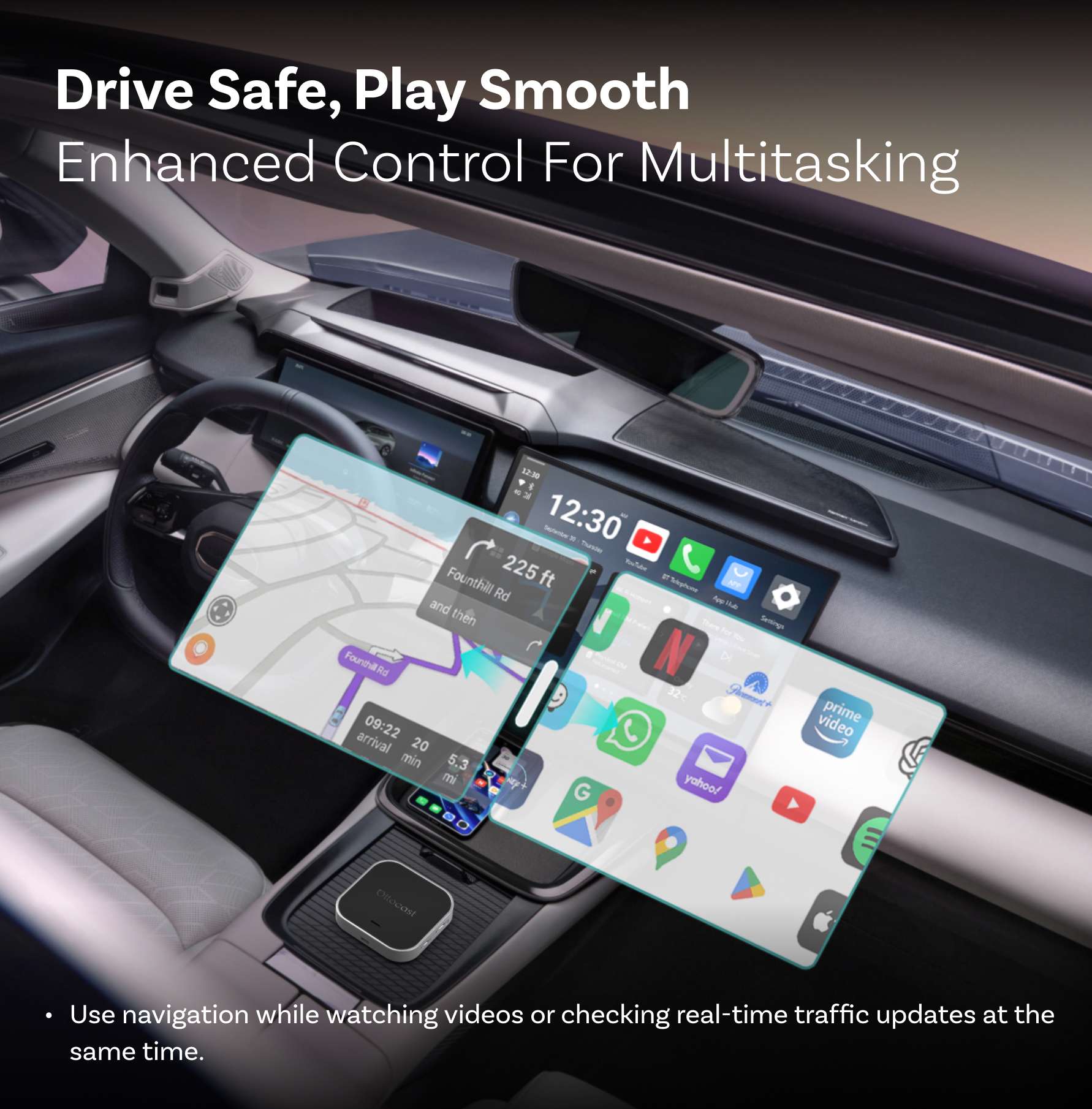 OttoAibox E2 CarPlay Android Auto AI Box CloudSIM Network