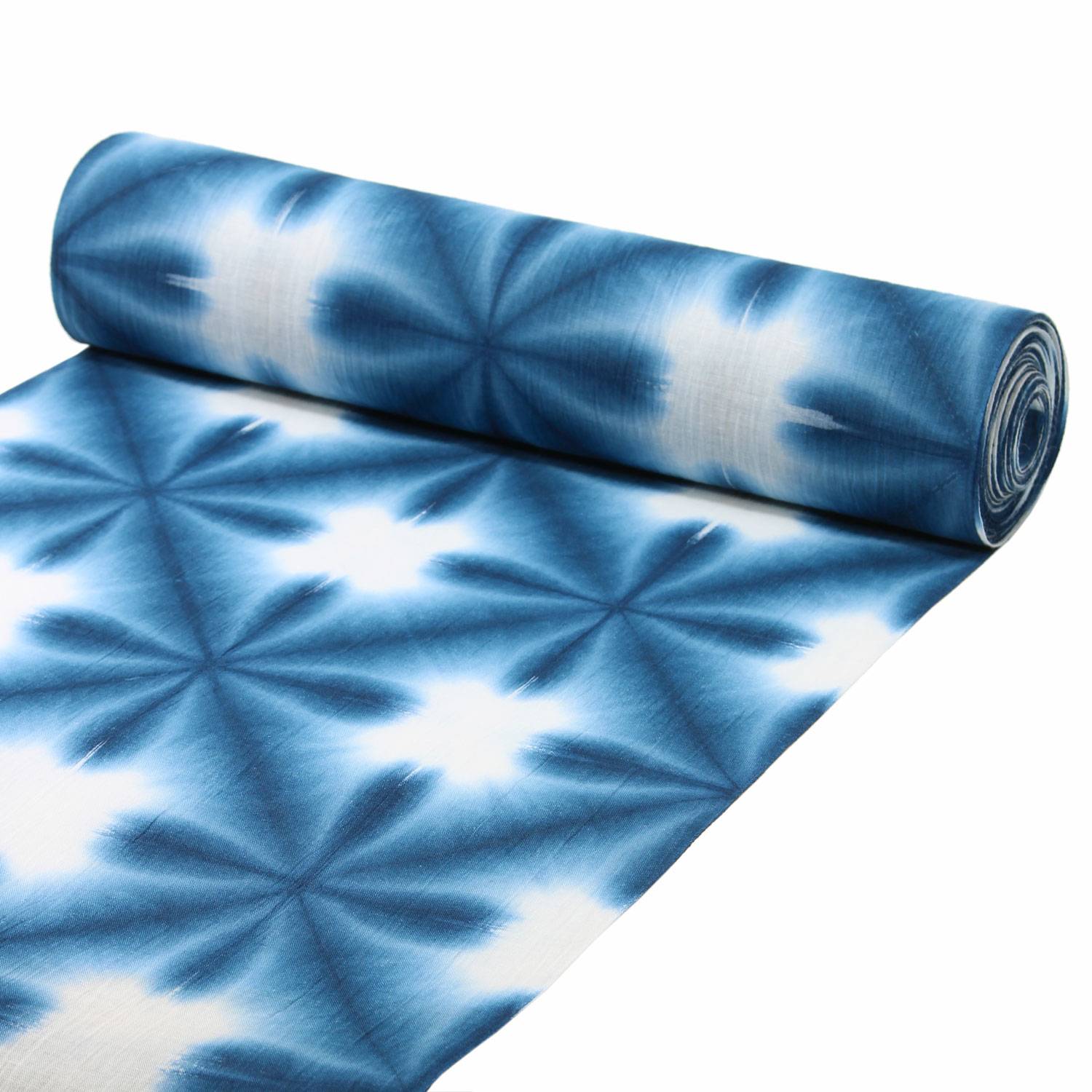 仕立てオーダー浴衣 夏着物 雪花絞り (ブルー) | 男着物の加藤商店《公式》