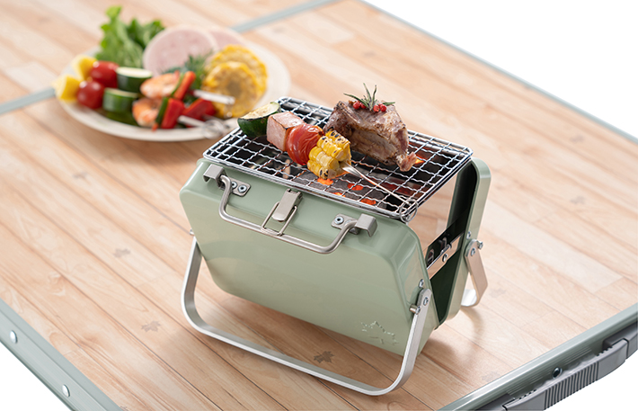 開いてセットするだけ！アタッシュケース型グリル“グリルアタッシュ”3
