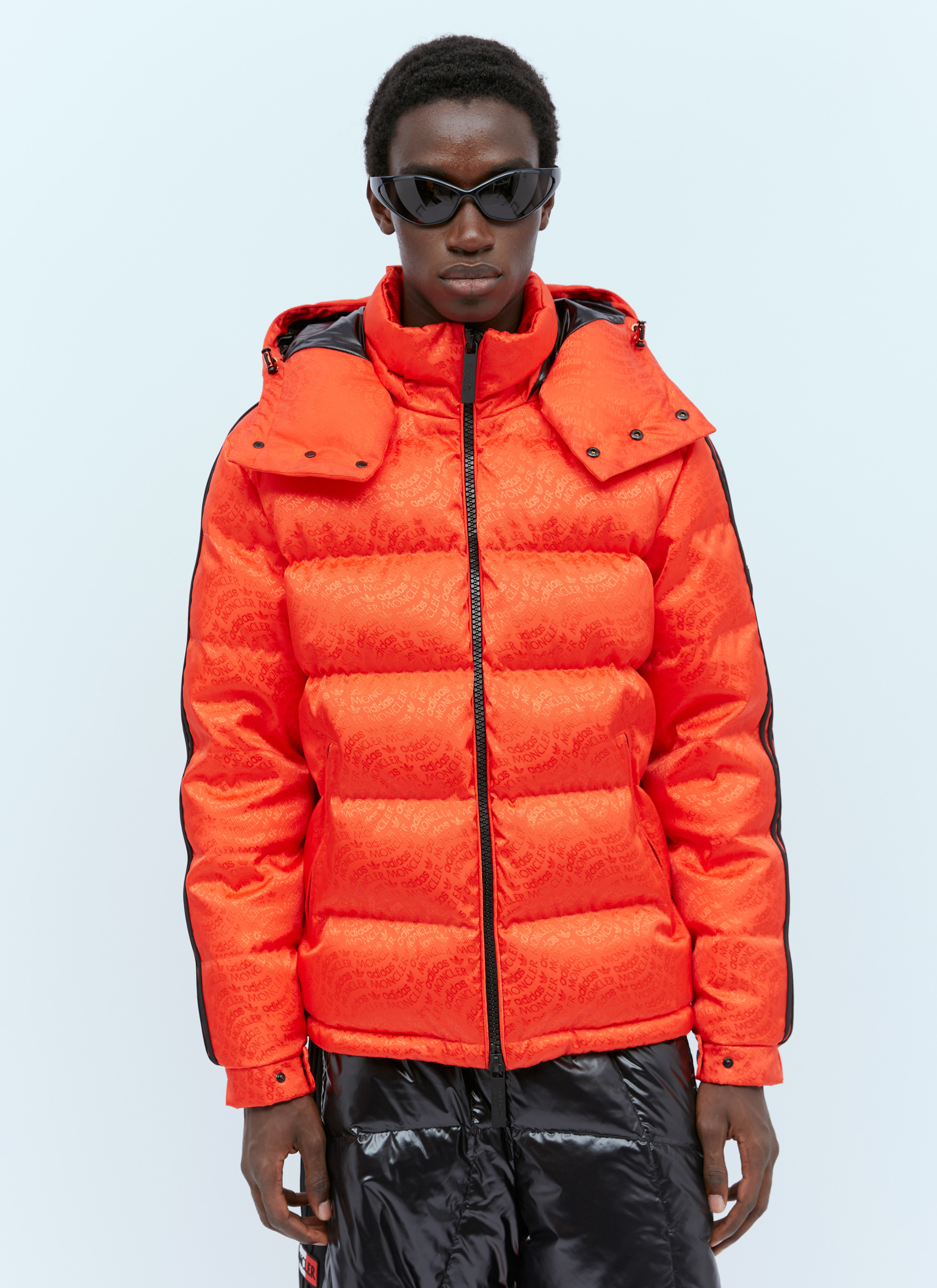Moncler x adidas Originals Men's' Alpbach Down Jacket in Orange