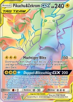 Pikachu & Zekrom GX 184/181 SM9 Teams sind Trumpf