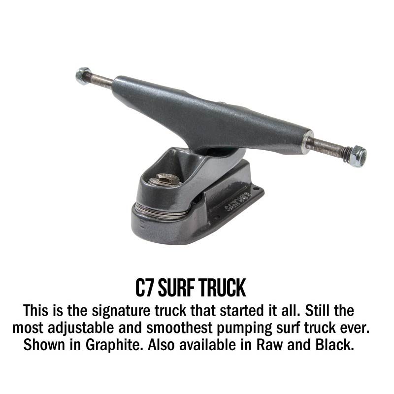 Carver C7 Surfskate Truck Set Raw - CalStreets BoarderLabs