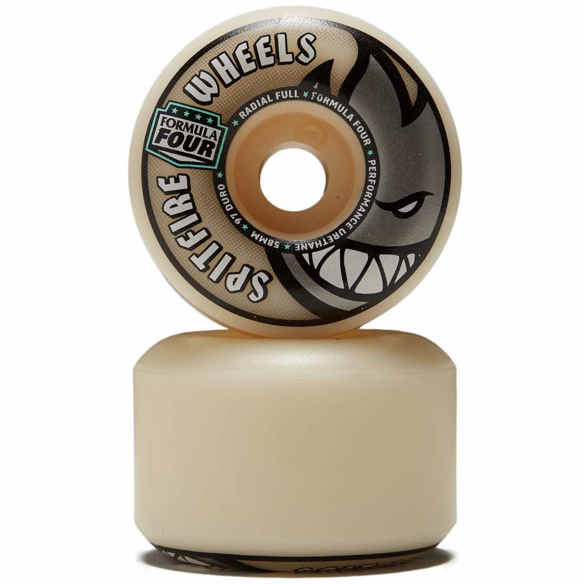 Spitfire Formula Four Radial Full 58mm 97a Natural - CalStreets