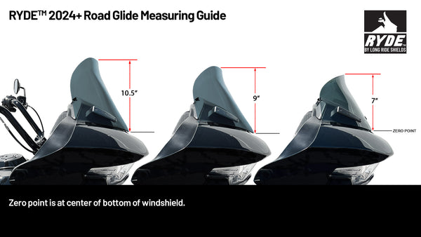 RYDE™ 2024+ for Road Glide (Polycarbonate) – LONG RIDE SHIELDS