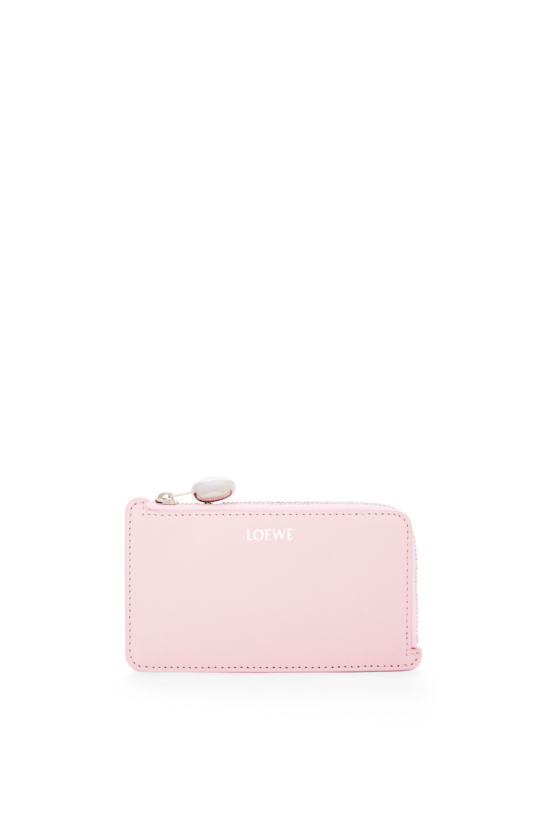 ぺブル コインカードホルダー（シャイニーナパカーフ） ピンク - LOEWE