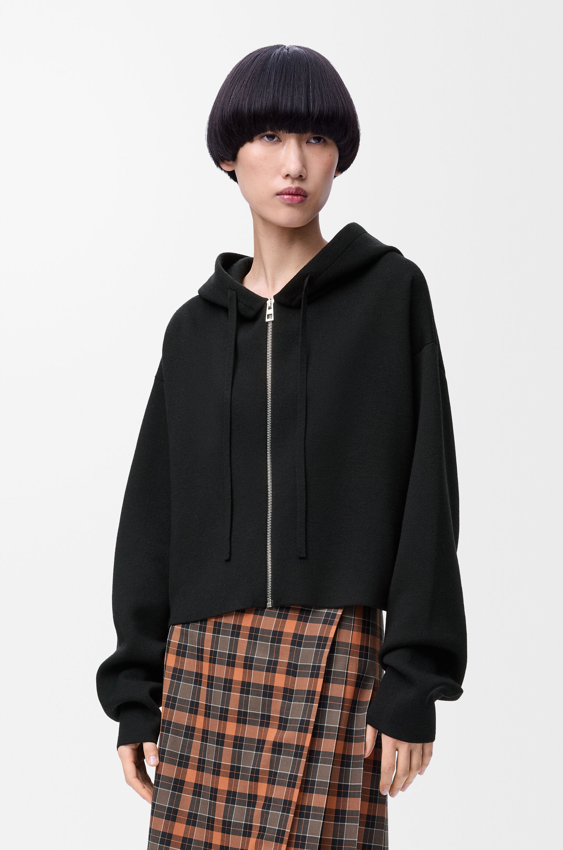 アナグラム ジップアップ フーディー（ウール） ブラック - LOEWE