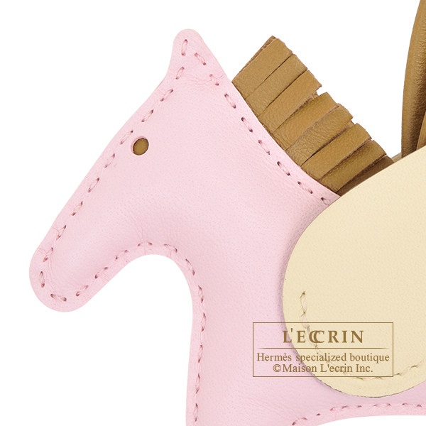 Hermes Rodeo charm Pegasus PM Rose darling/ Kraft/ Jaune milton