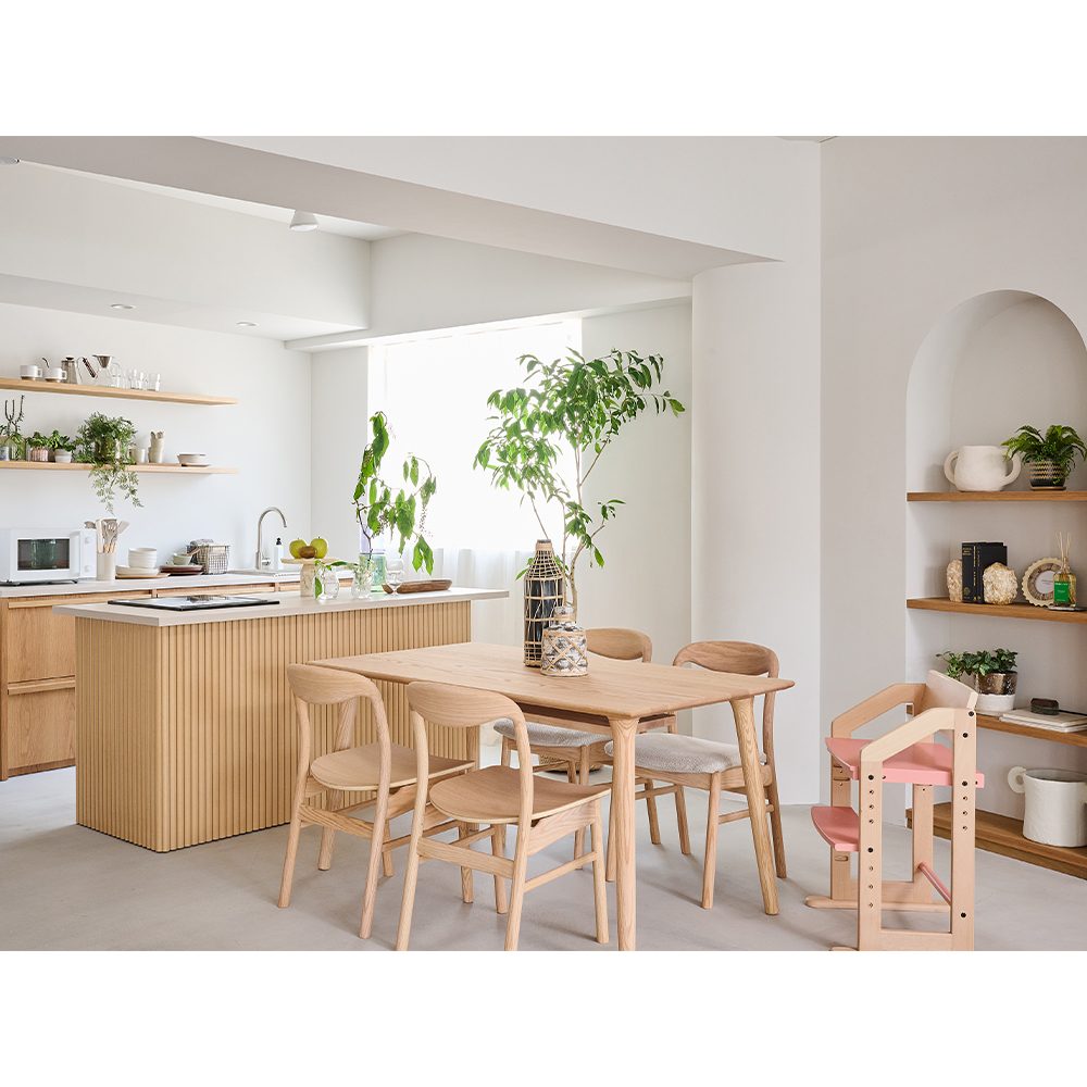 SATO（サト）ダイニングテーブル OAK W1800 - ダイニングテーブルの