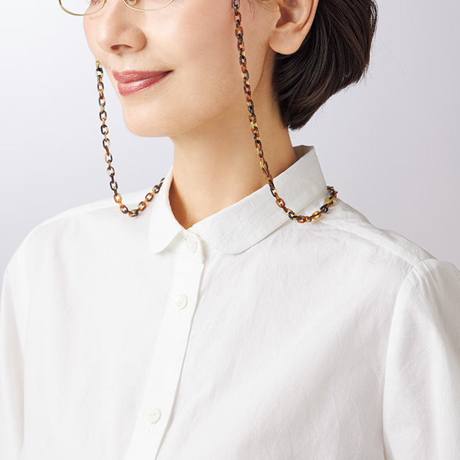 石川浩太郎 べっ甲の眼鏡チェーン／上茨布 | ライトアップオンラインストア