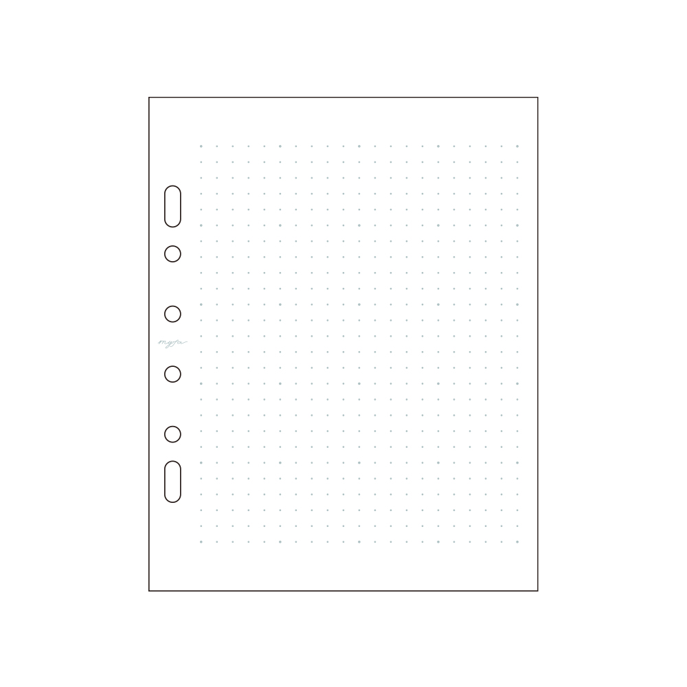 myfa アレンジペーパーリフィル（ハーフ横罫） - 株式会社リヒトラブ