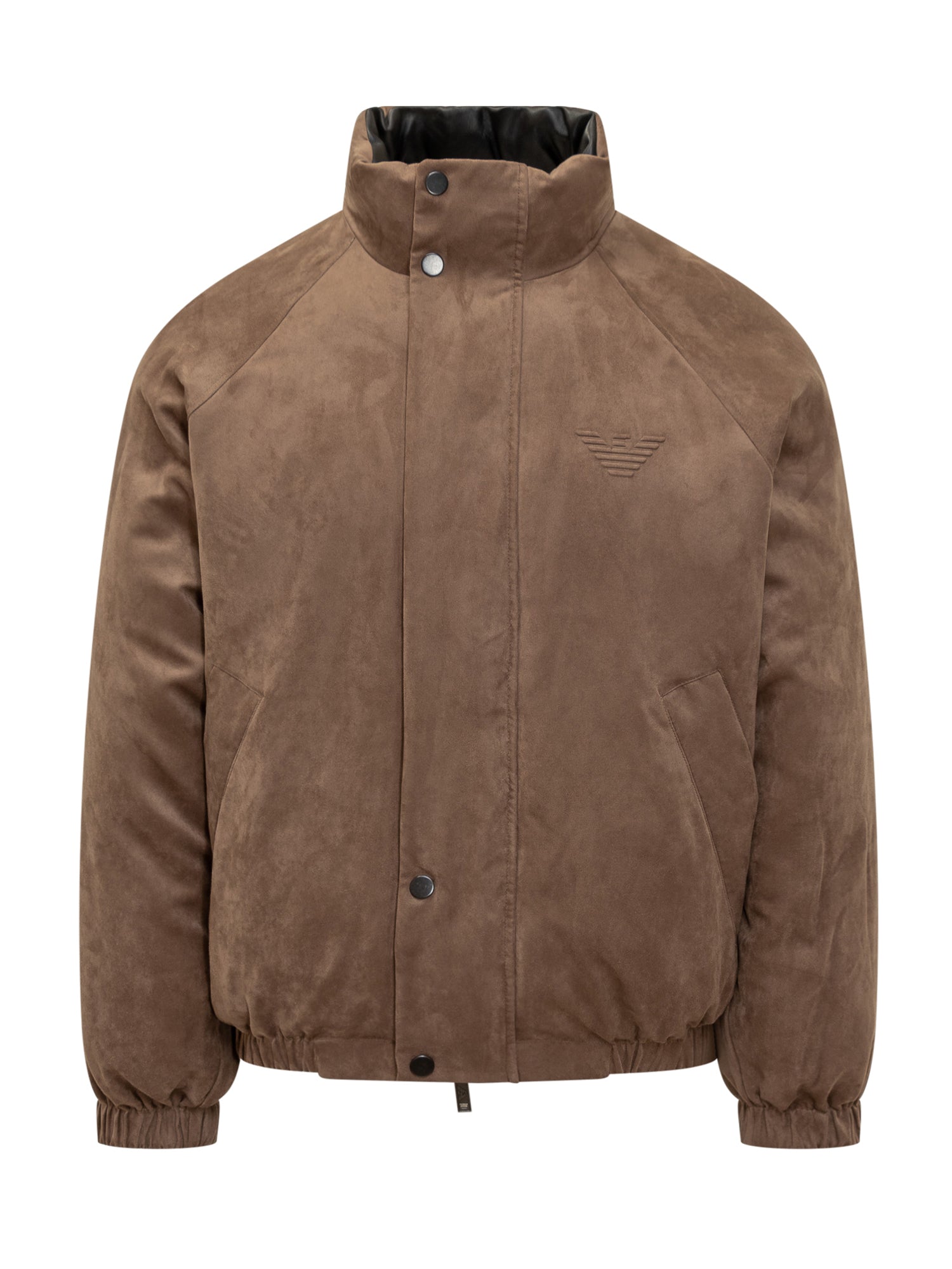 Brown Suede Effect Jacket Emporio Armani EMPORIO ARMANI